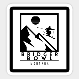 Bridger Bowl ski Montana USA Sticker